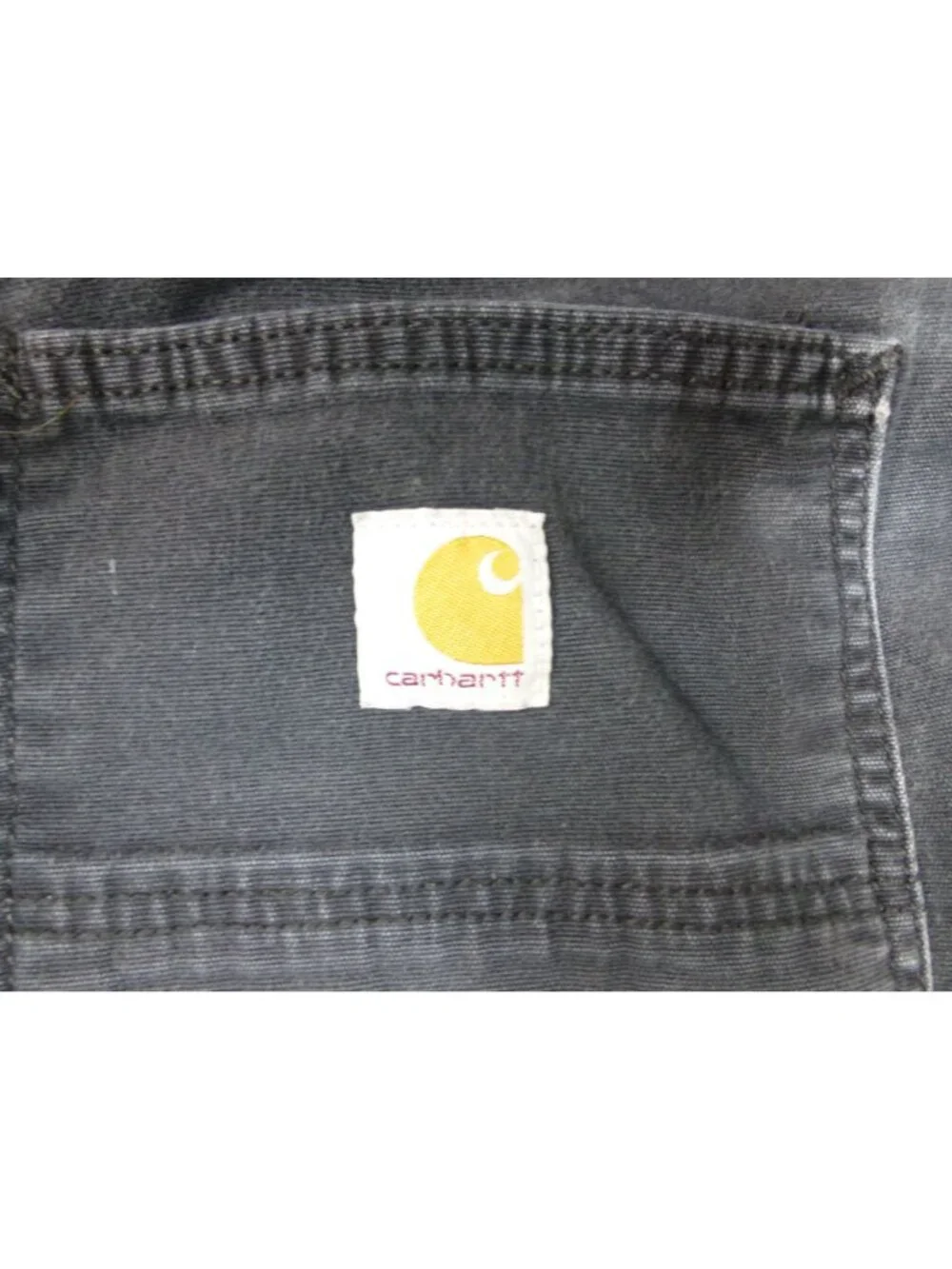 Carhartt Rugged Flex Relaxed Fit Rigby Dungaree Work Pants Mens 48x30 Gray Workw - Picture 14 of 15